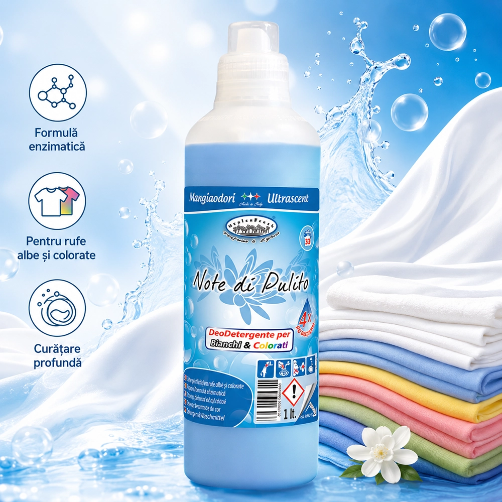 Note di Pulito 1L - Detergent Profesional pentru rufe