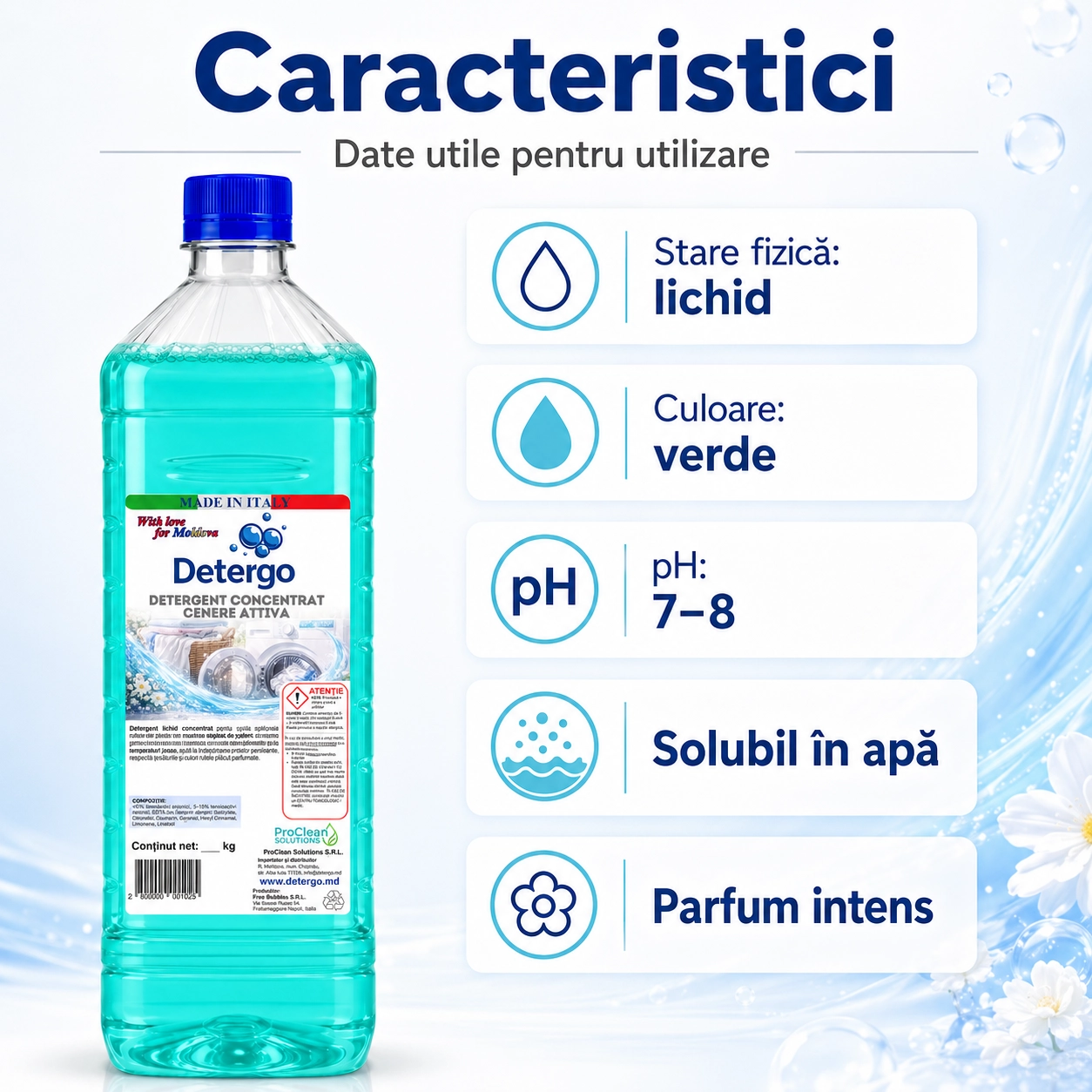 Detergent rufe Cenere Attiva