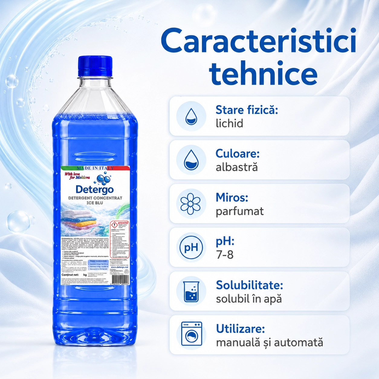 Detergent rufe ICE BLU