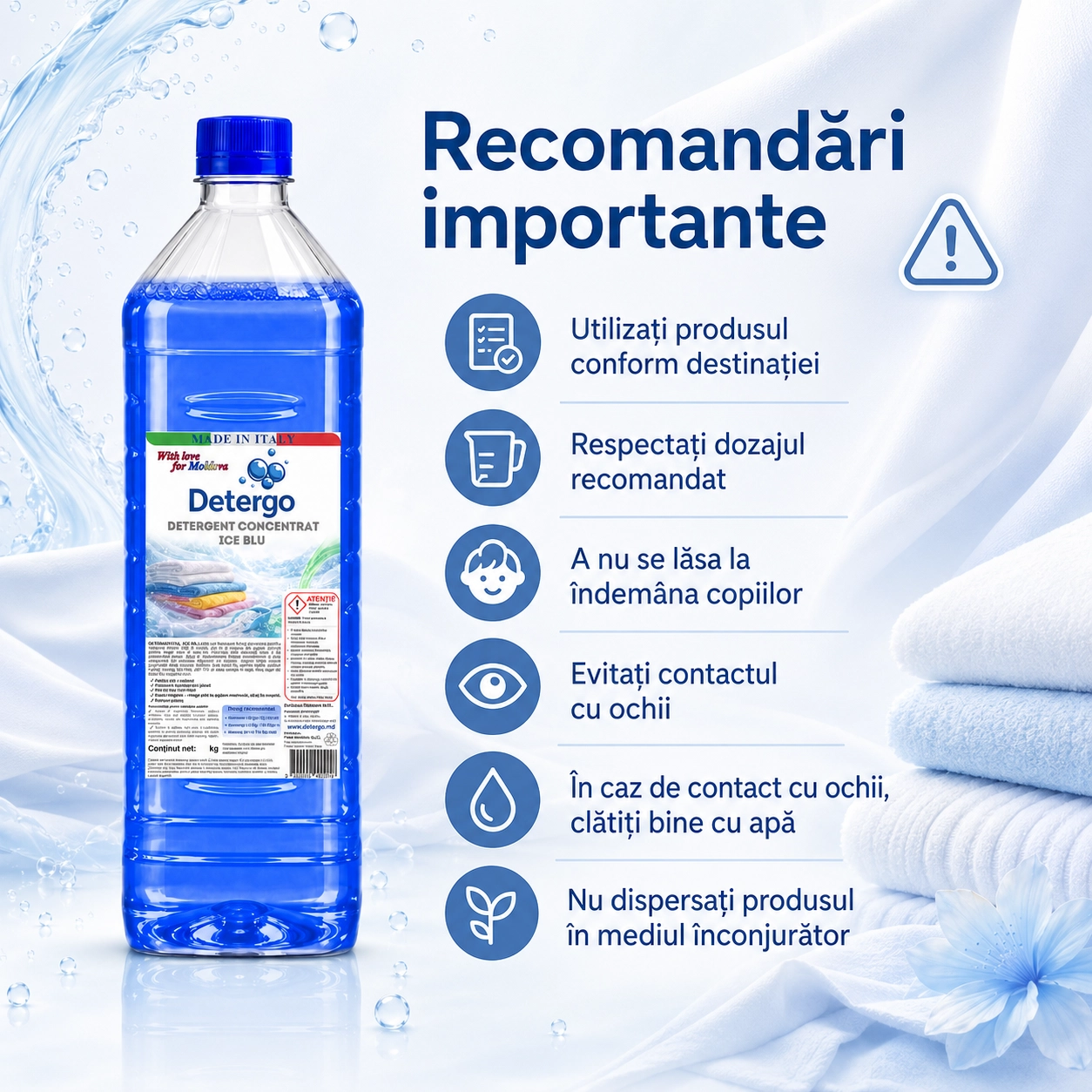 Detergent rufe ICE BLU