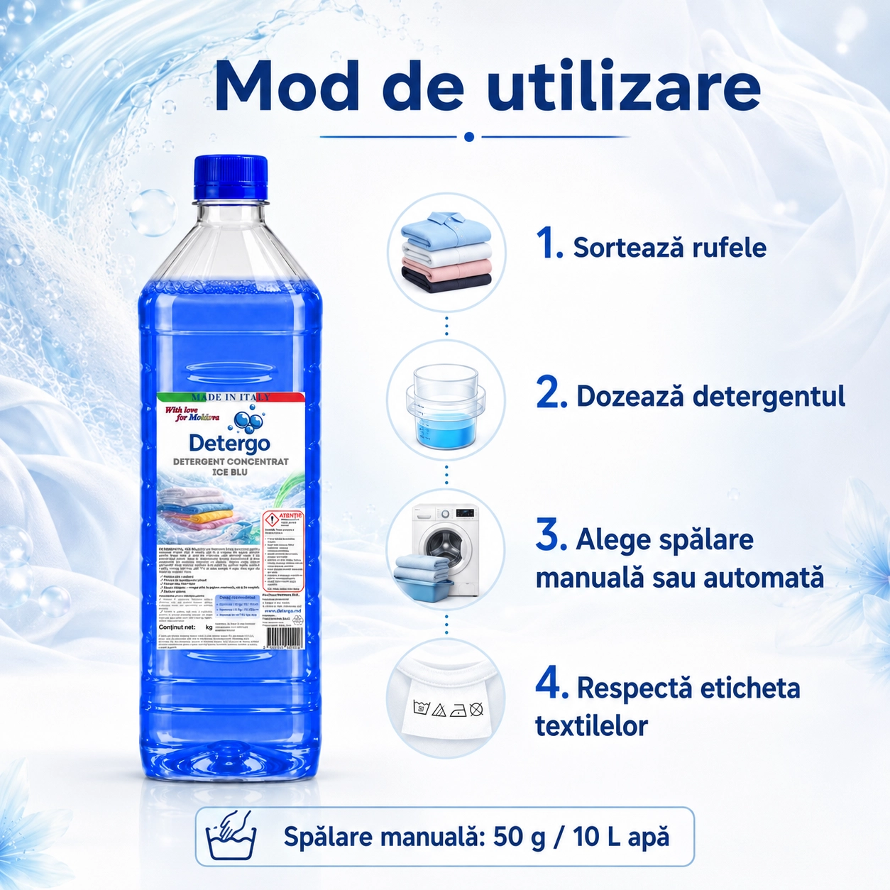 Detergent rufe ICE BLU