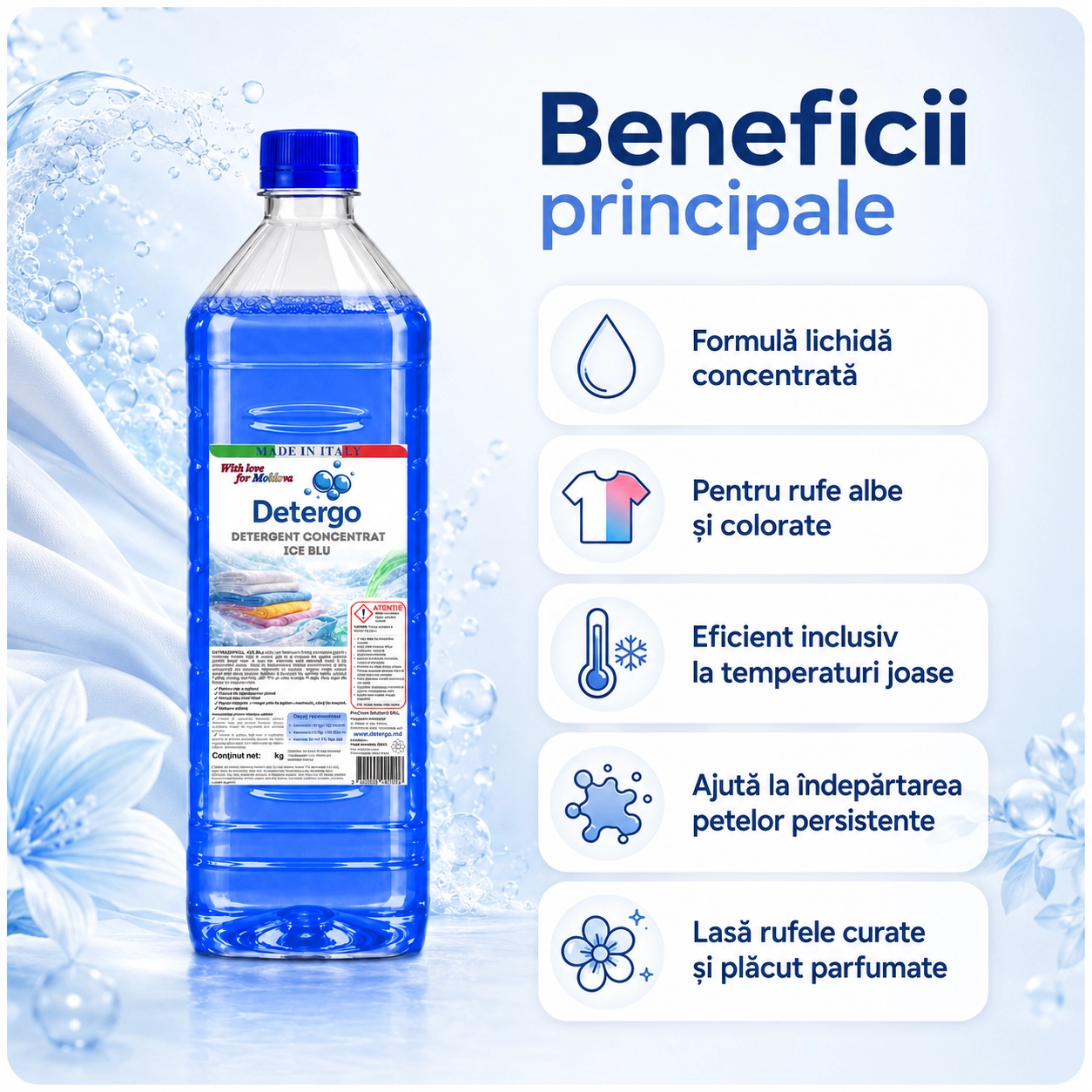 Detergent rufe ICE BLU