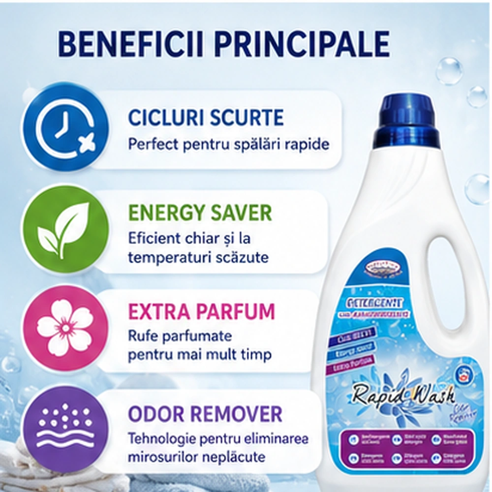 Профессиональное средство для стирки  Rapid Wash 1,5 л