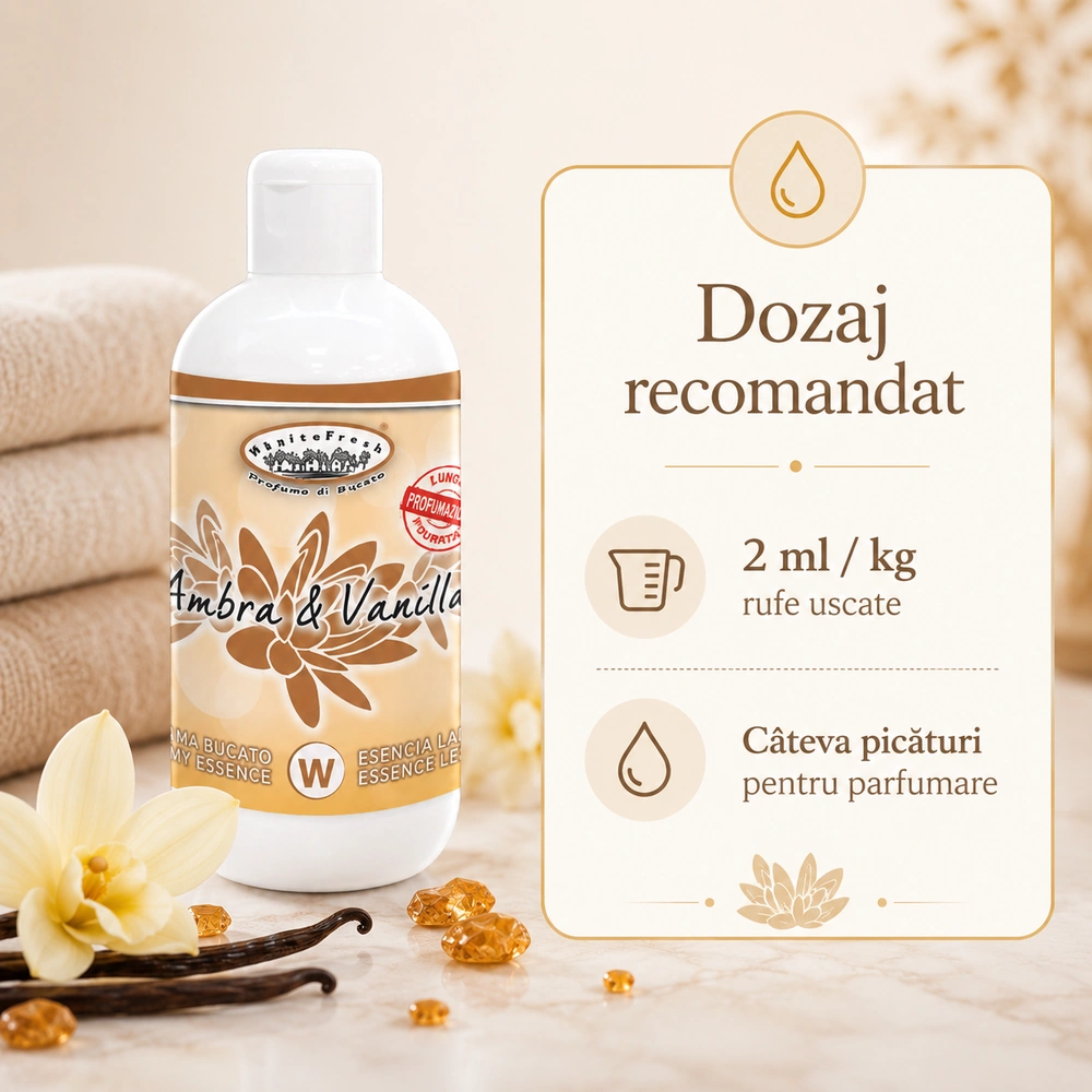 Esență parfumată Ambră și Vanilie, 250 ml