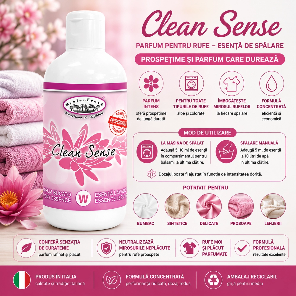 Esență parfumată Clean Sense, 250 ml