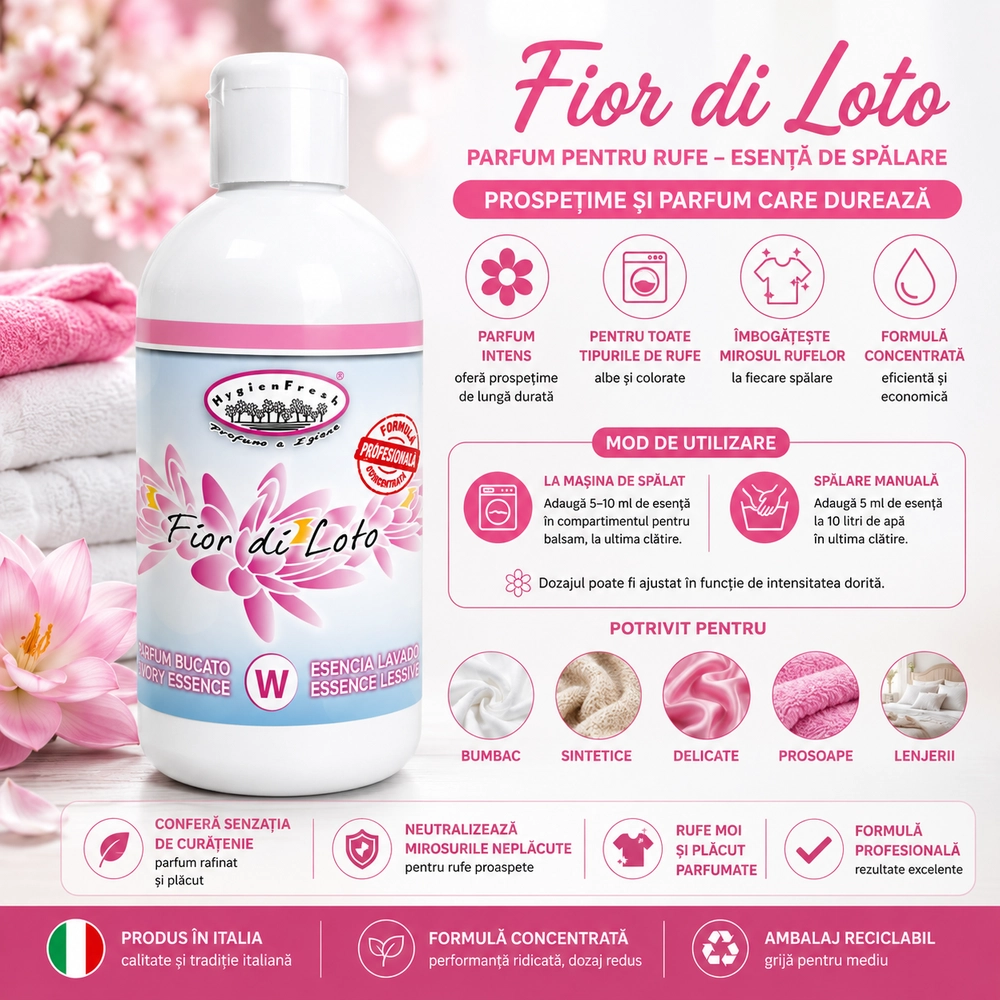 Esență parfumată Floare de Lotus, 250 ml