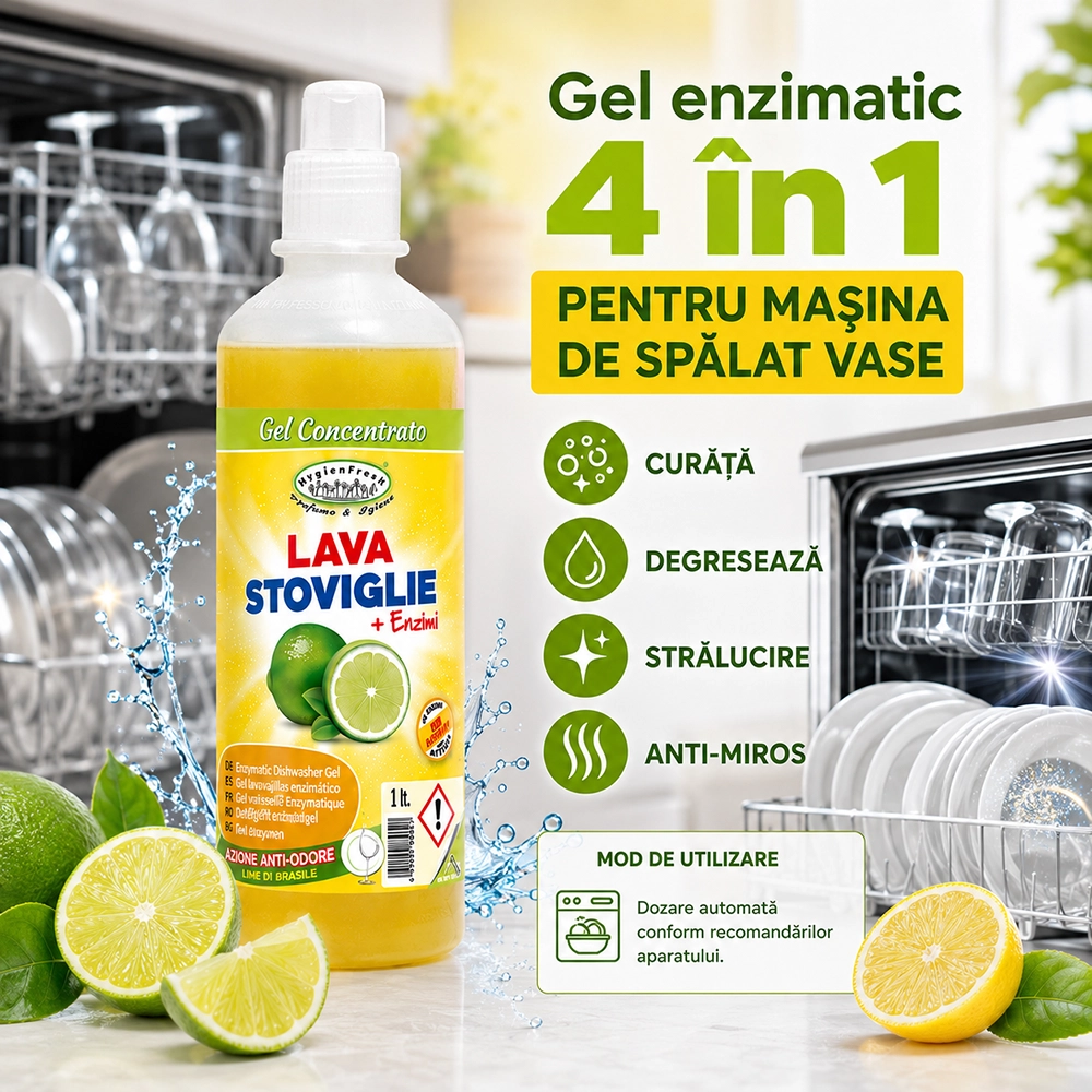 Gel Profesional pentru mașina de vase 4 în 1