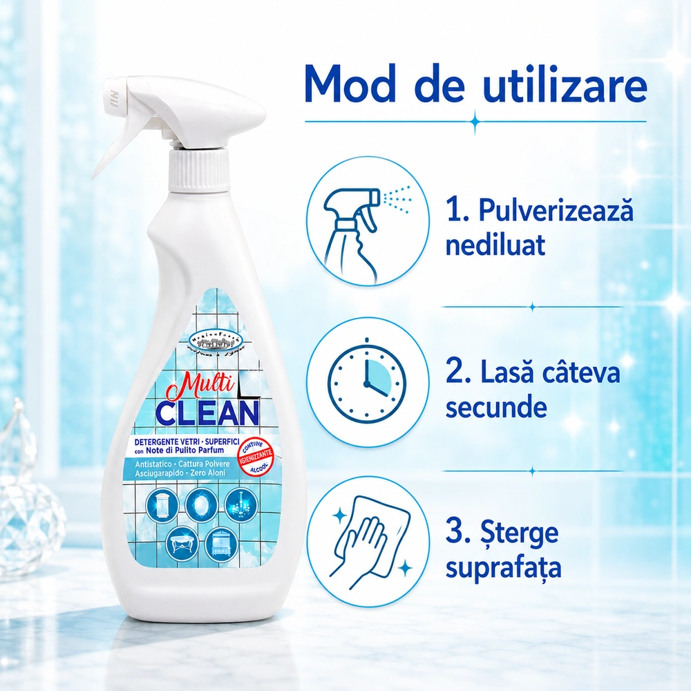 Detergent Profesional geamuri - Tintolav(pe bază de alcool)