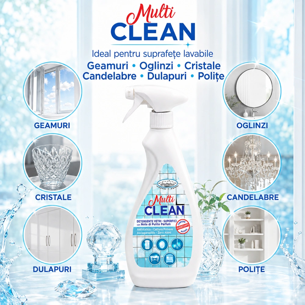 Detergent Profesional geamuri - Tintolav(pe bază de alcool)
