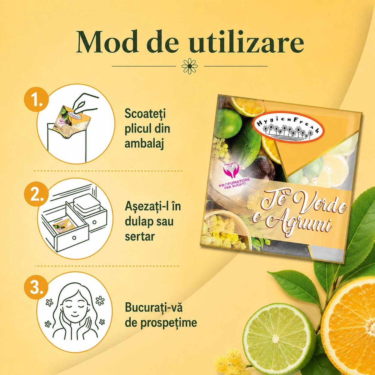 Săculeț parfumat Te Verde e Agrumi