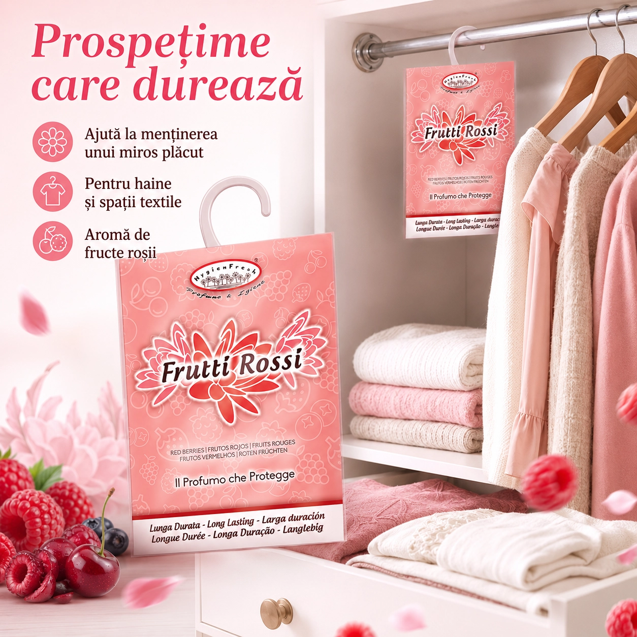 Săculeț parfumat cu agățătoare Fructe Roșii