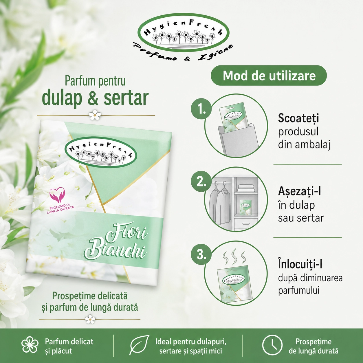 Săculeț parfumat Fiori Bianchi