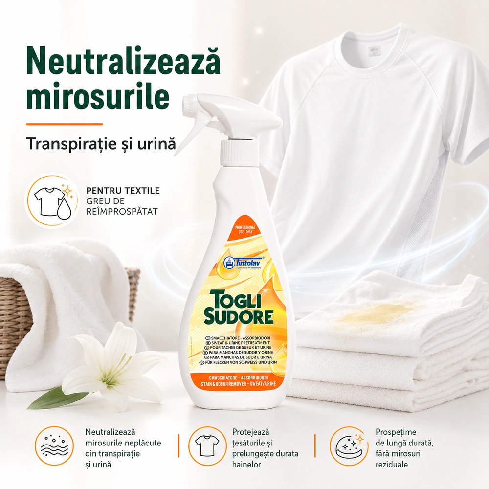 Soluție Profesionala pentru pete de transpirație 750 ml
