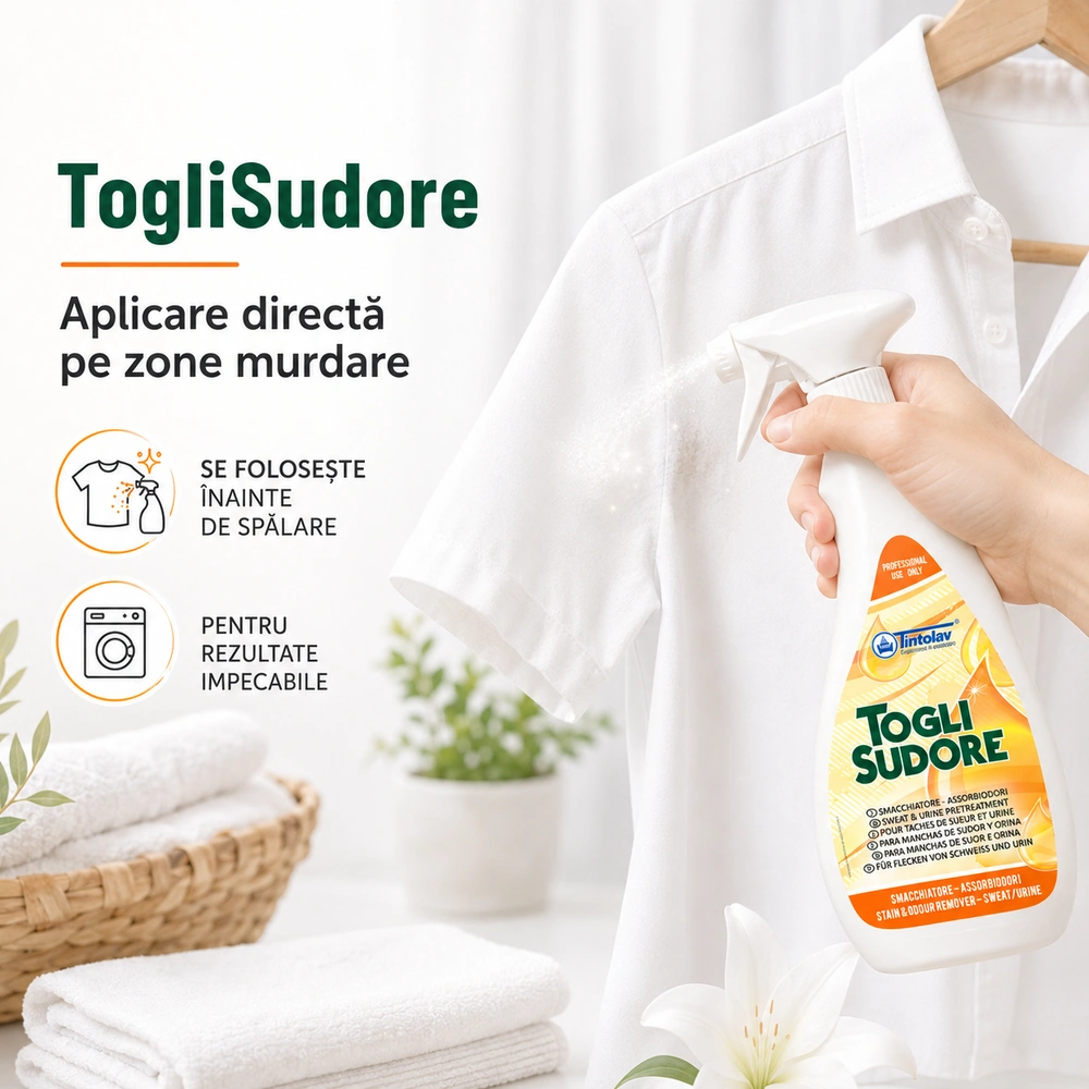 Soluție Profesionala pentru pete de transpirație 750 ml