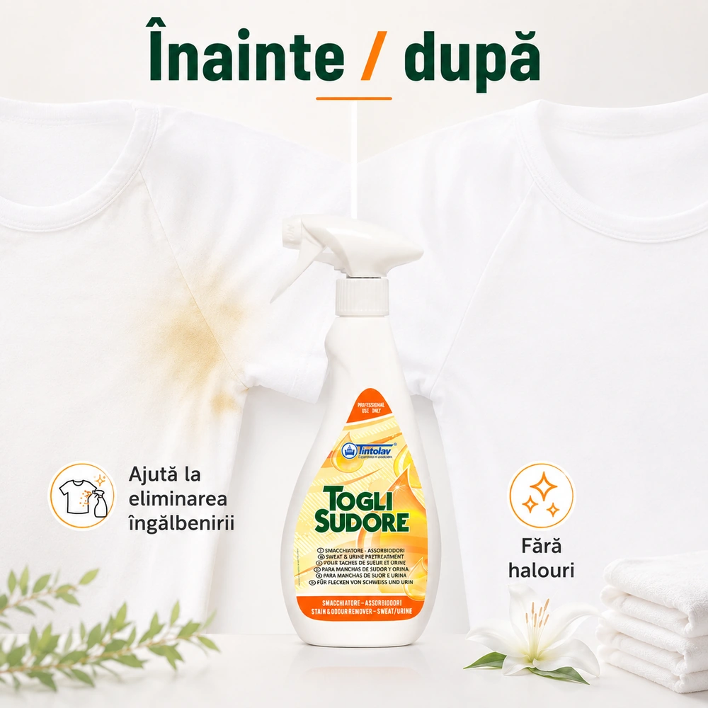 Soluție Profesionala pentru pete de transpirație 750 ml